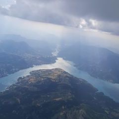 Flugwegposition um 14:59:53: Aufgenommen in der Nähe von Département Alpes-de-Haute-Provence, Frankreich in 3129 Meter
